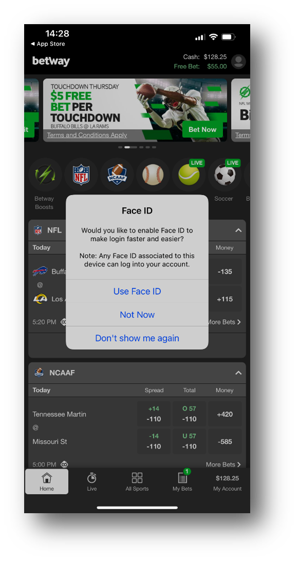 betway mobile login